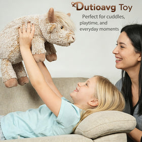 Dutioavg Highland Cow microwavable heat for gentle warmth
