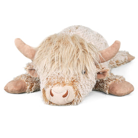 Dutioavg Highland Cow plush with soft fur for cozy cuddles