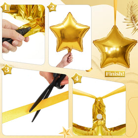 Duraaamo foil balloon close-up shows durable, reusable party accents