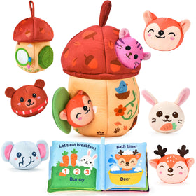 Duwagtry acorn house 8-in-1 sensory playset encourages hands-on exploration and fine motor skills.