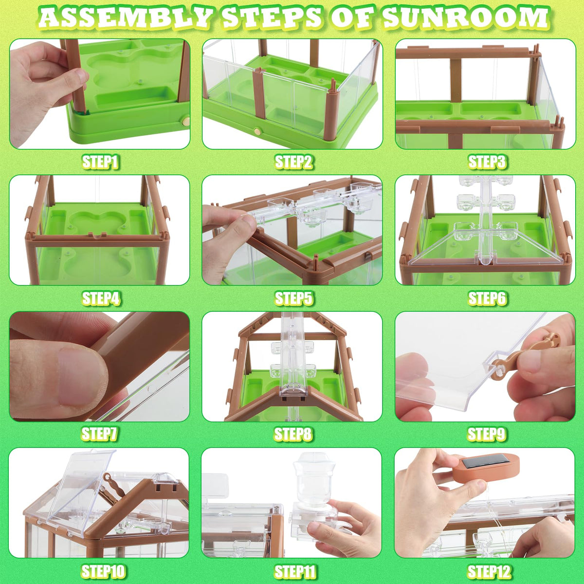 DUYOYU Kids Garden Kit watering scene demonstrates hands-on care and irrigation.