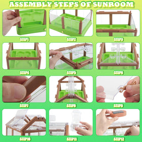 DUYOYU Kids Garden Kit watering scene demonstrates hands-on care and irrigation.