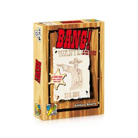 dV Giochi DA VINCI Bang 4th Edition box front reveals premium western design for game night.