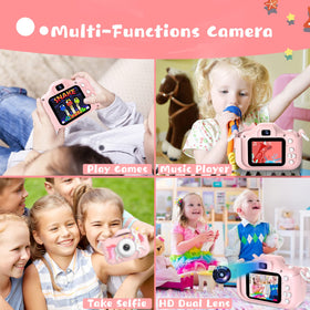 Dwfit Upgrade Selfie Kids Camera dual-camera for effortless self-portraits.