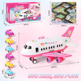 Dwi Dowellin airplane with lights and sounds button adds realistic playtime.