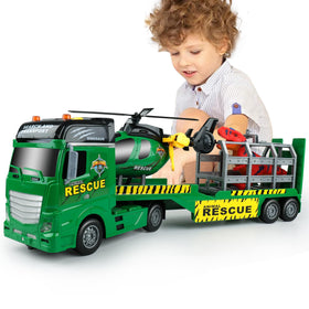 Dwi Dowellin carrier truck with flashing lights for interactive play