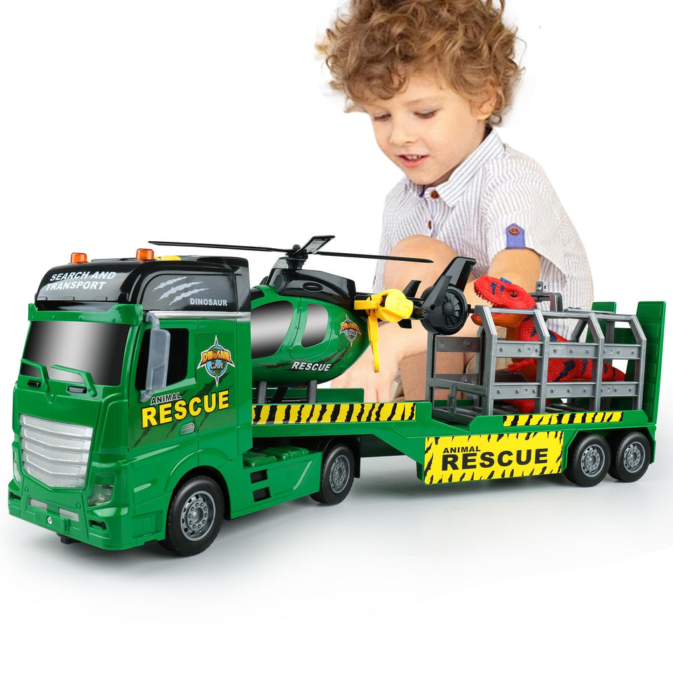 Dwi Dowellin carrier truck with flashing lights for interactive play