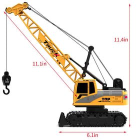 Crane boom rotates 540 degrees for flexible site positioning