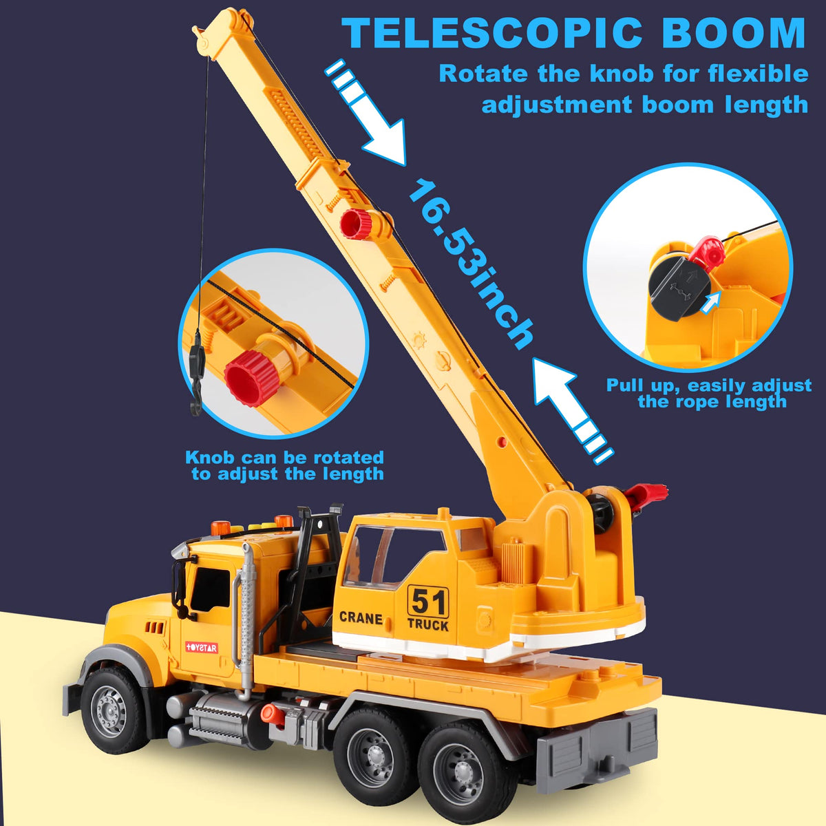 Dwi Dowellin crane arm extended shows range of motion.