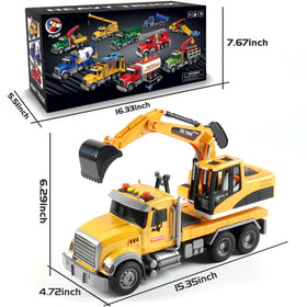 Dwi Dowellin excavator truck toy in action on play surface