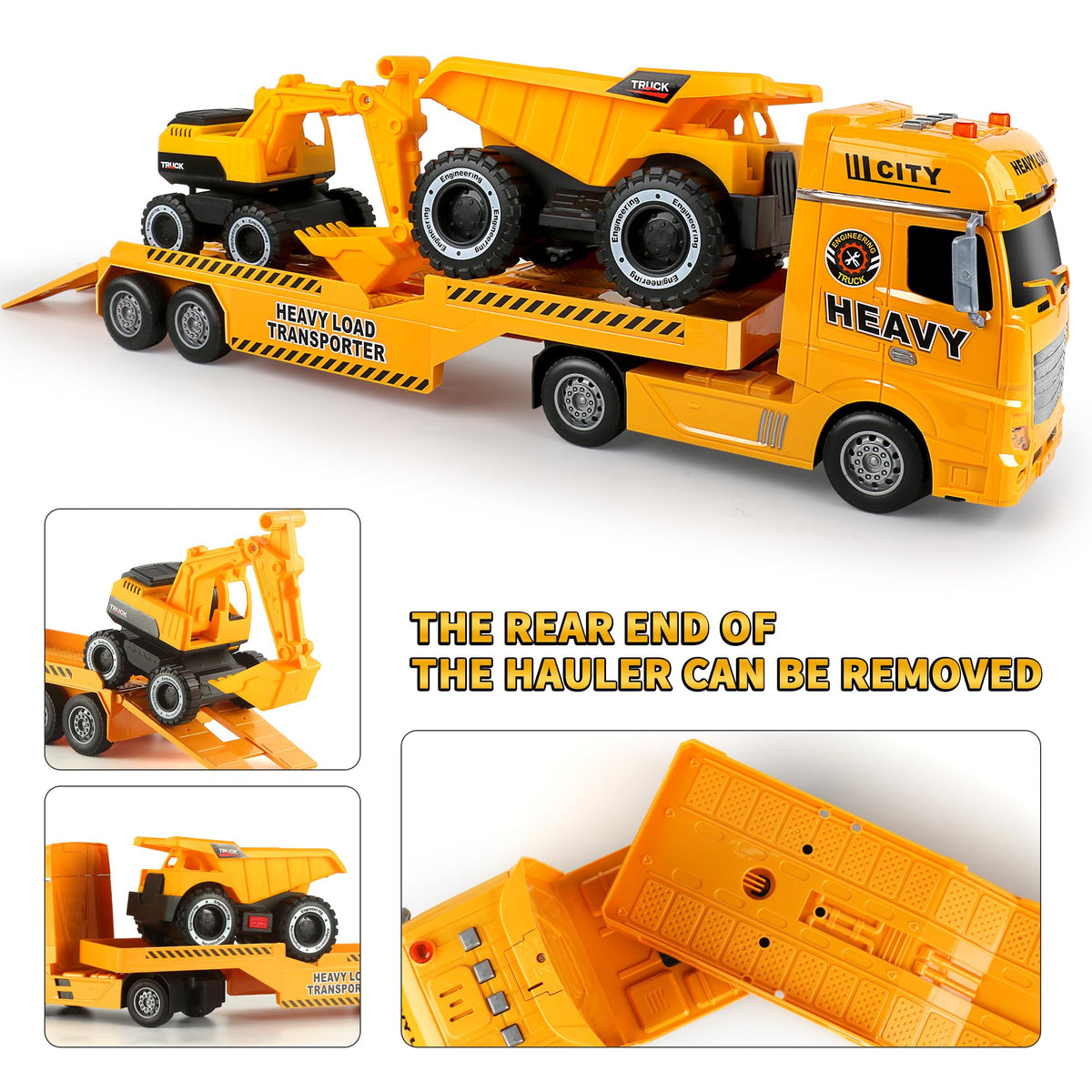 Dwi Dowellin excavator with moving arm encourages pretend construction and fine motor practice.