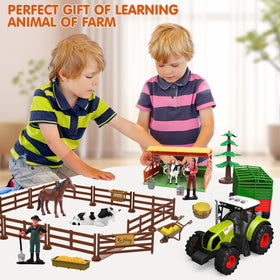 Dwi Dowellin Farm Toys Set featuring farmers for storytelling and care