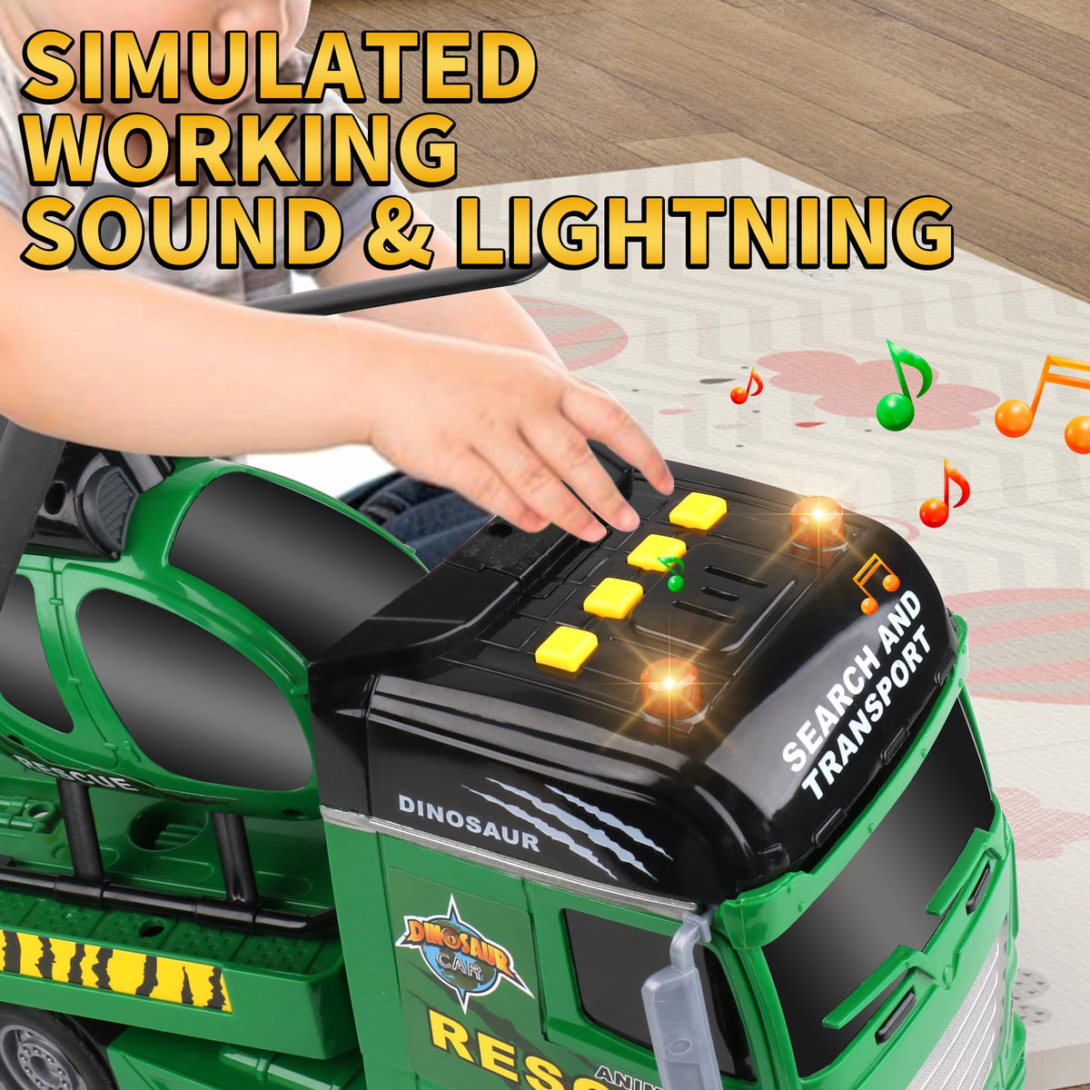Dwi Dowellin toy set's flashing lights and sounds boost sensory engagement