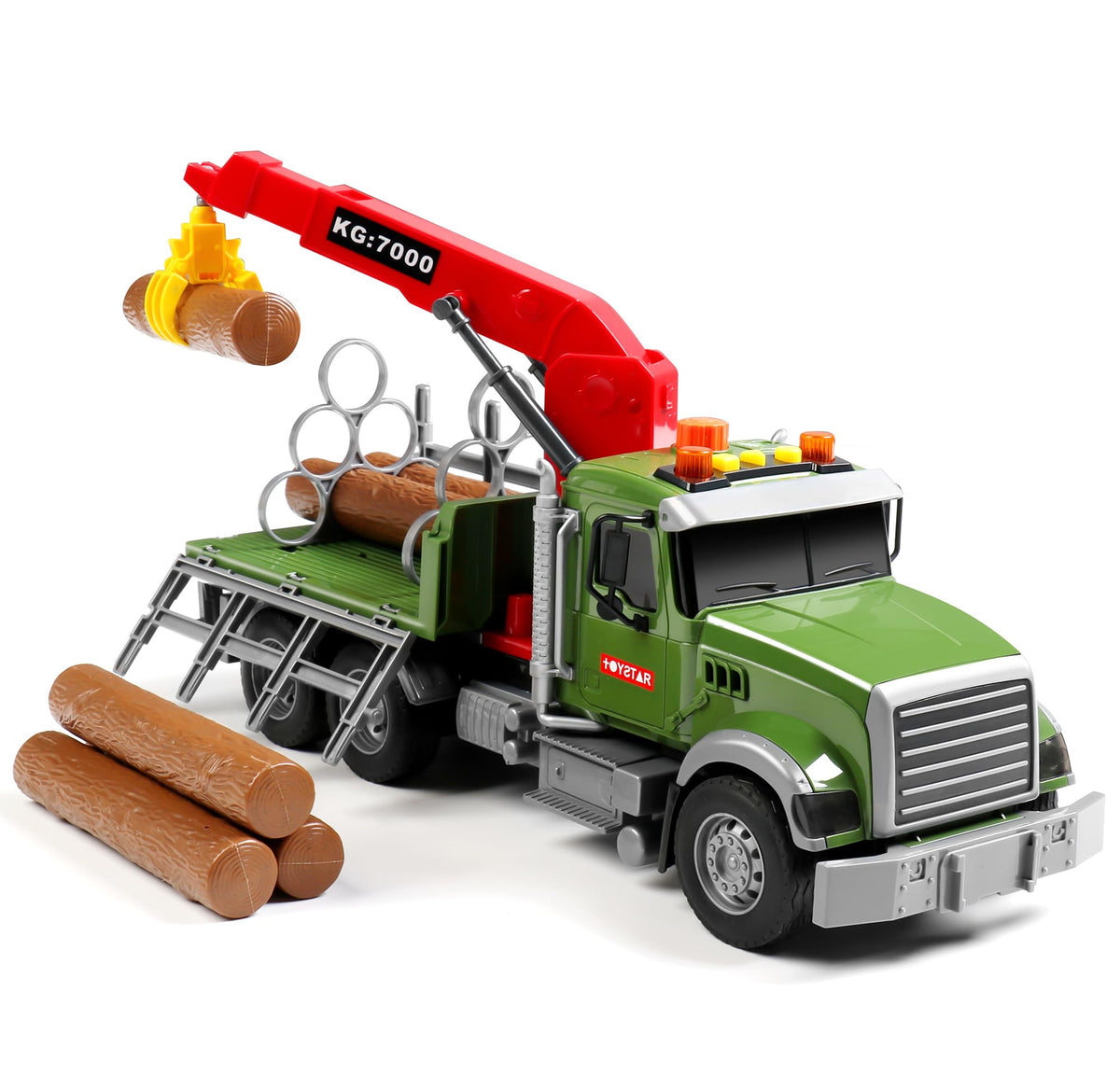 Dwi Dowellin friction-powered truck with six trunks for hands-on unloading play