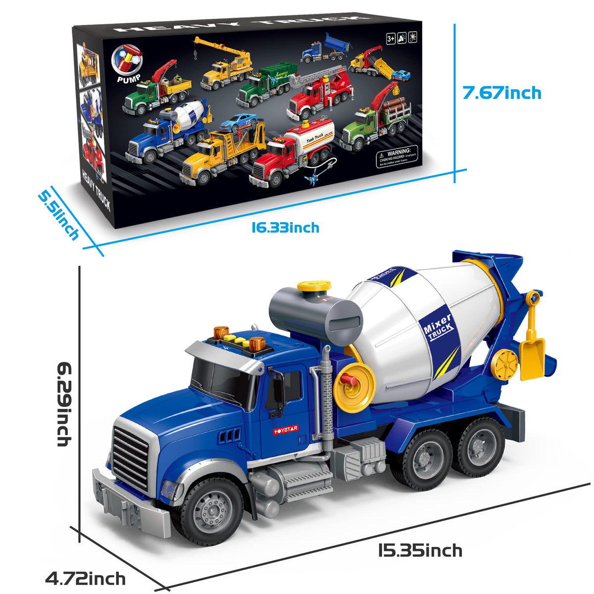 Dwi Dowellin friction powered truck promotes motion play without batteries.
