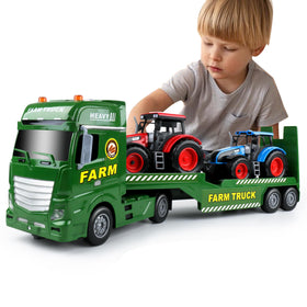Dwi Dowellin large flatbed semi-truck toy for active play.