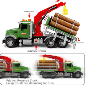 Dwi Dowellin loading crane arm extended for versatile loading scenarios