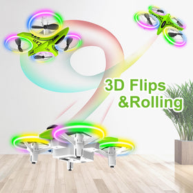 Dwi Dowellin mini drone demonstrating headless mode for easier control