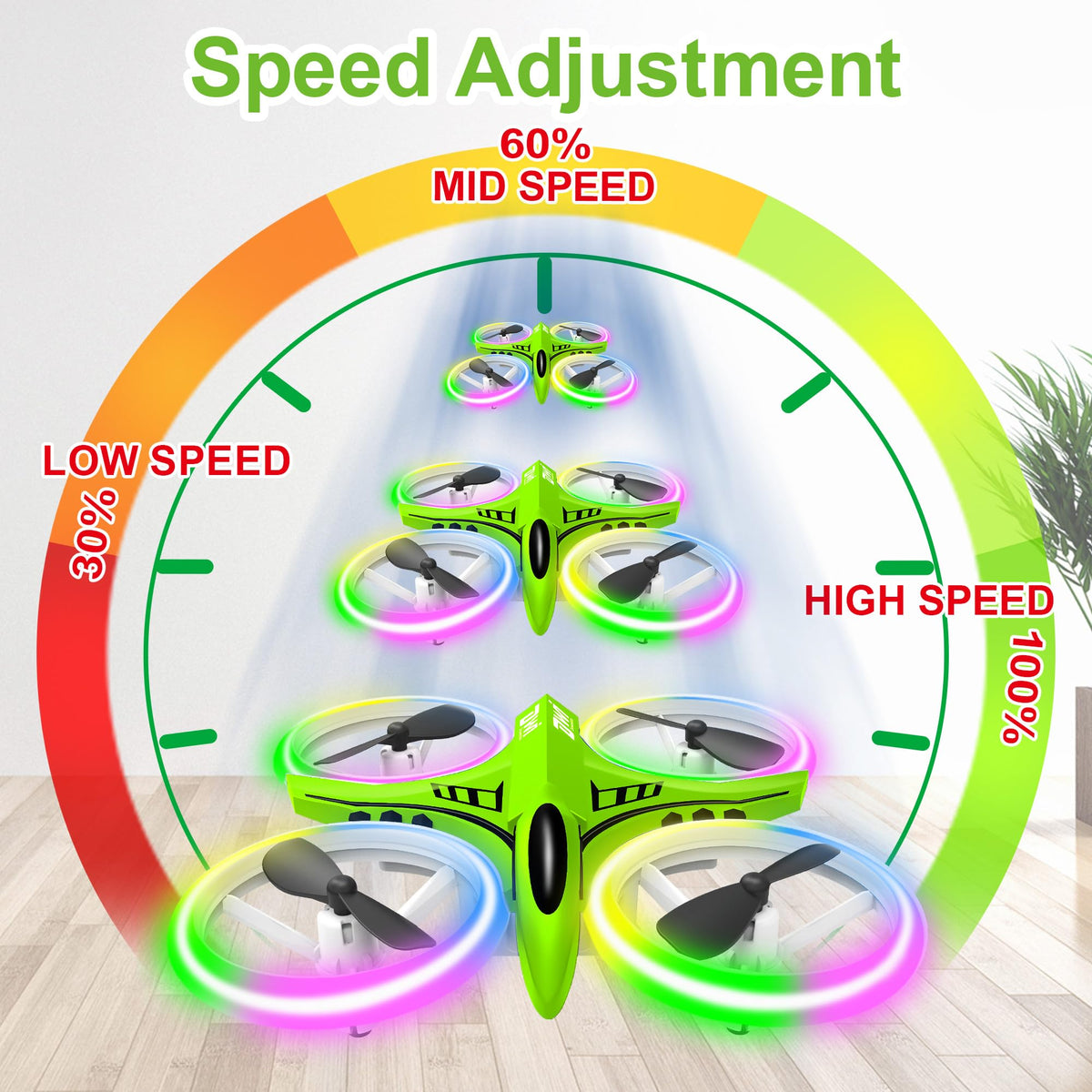Dwi Dowellin mini drone with two batteries for extended playtime