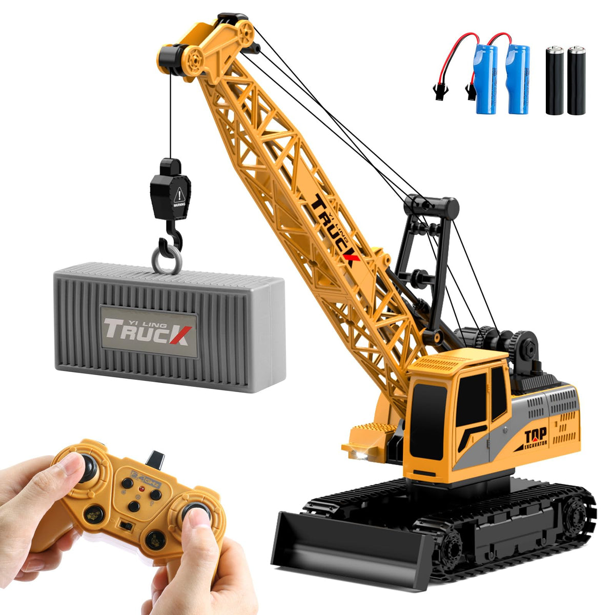 Dwi Dowellin remote crane with 11-channel control for precise lifting during play