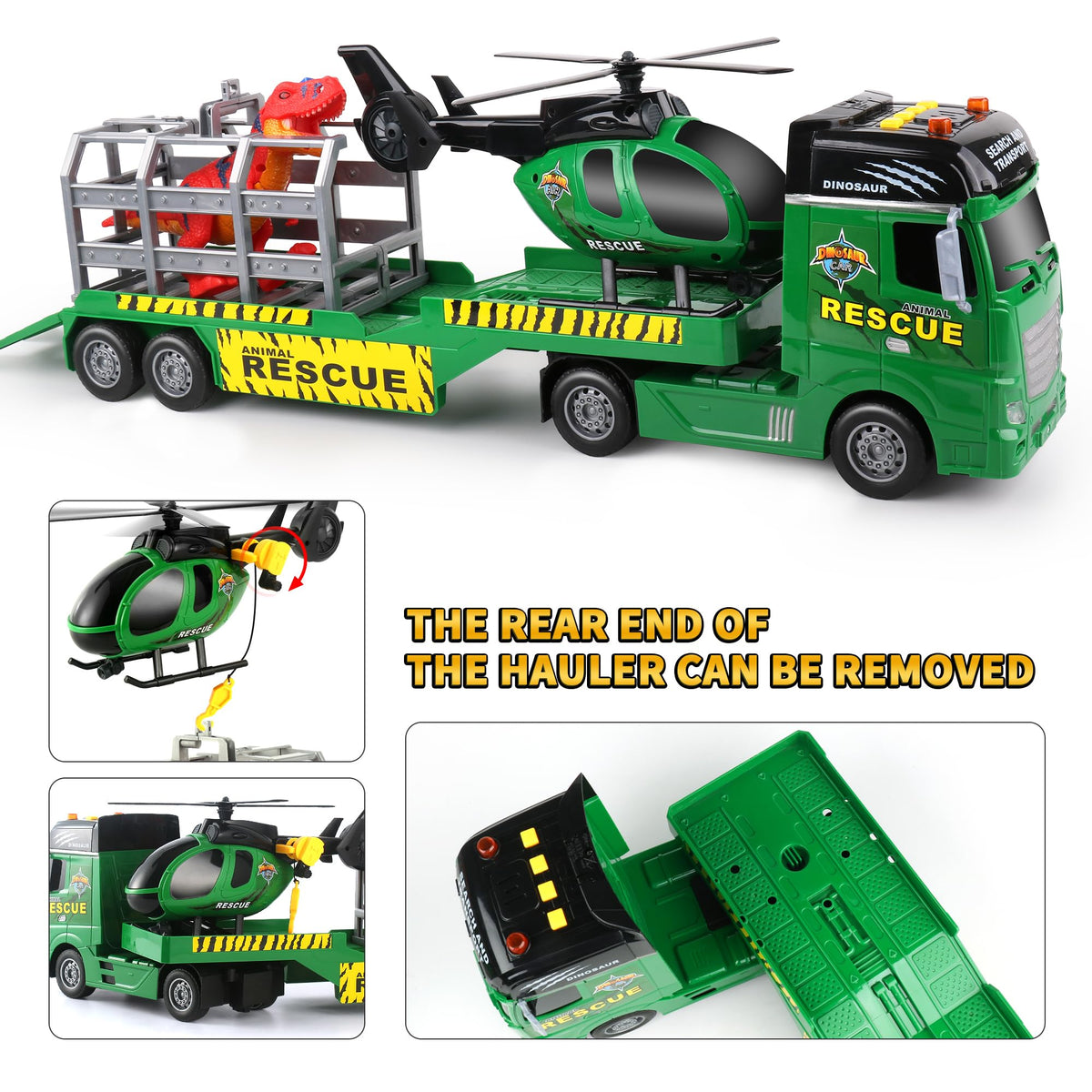 Dwi Dowellin semi-truck with separable head supports hands-on building pretend play