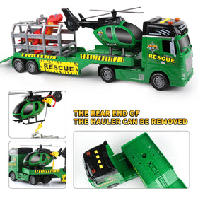 Dwi Dowellin semi-truck with separable head supports hands-on building pretend play