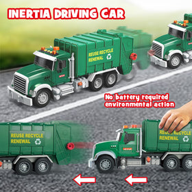 Dwi Dowellin three rear-loader trash cans for realistic sorting play