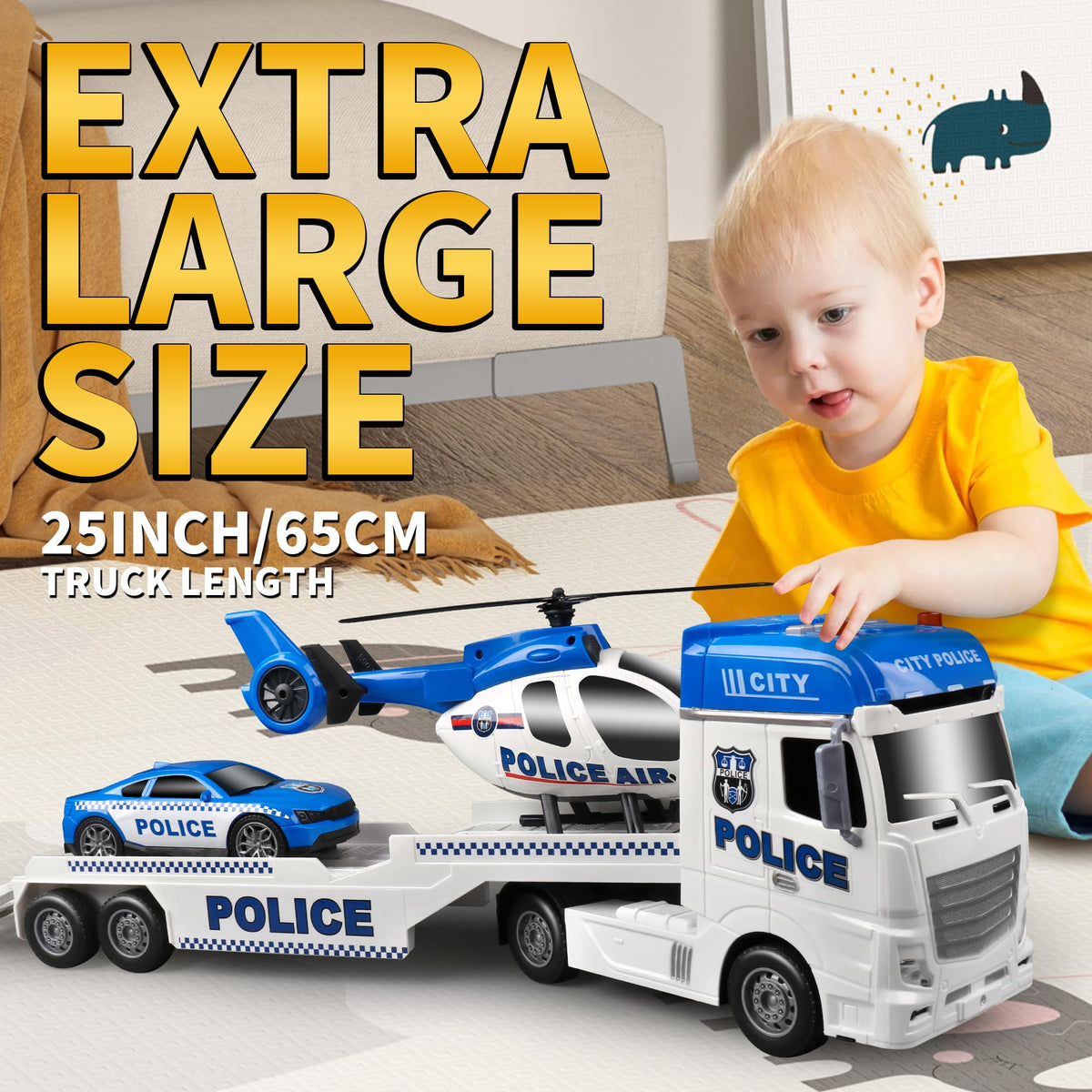 Dwi Dowellin toddler helicopter rotor rotates manually for hands-on fun.