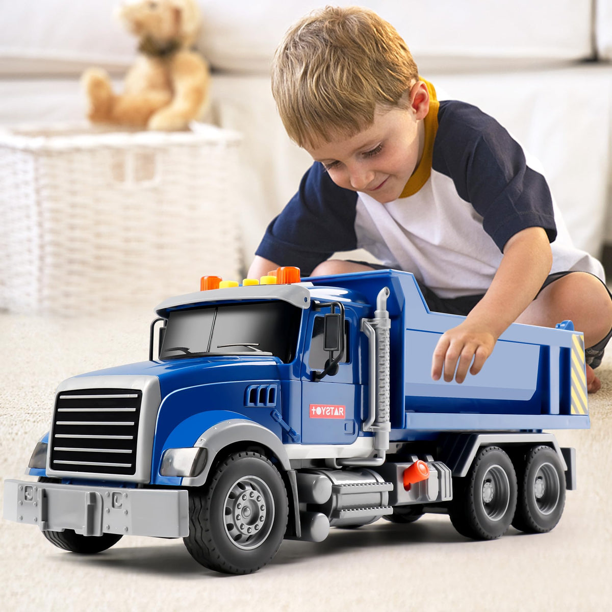 Dwi Dowellin Toddler Dump Truck batteries included for instant use