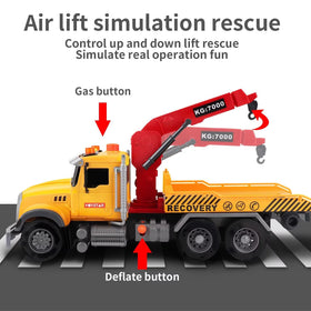 Dwi Dowellin tow truck towing ramp extended enables loading mini vehicles.