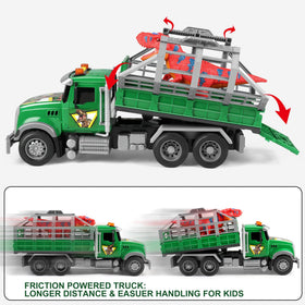 Dwi Dowellin toy truck with dinosaur for storytelling and fine motor fun