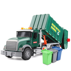 Dwi Dowellin 15-inch garbage truck front view with lights for engaging pretend play