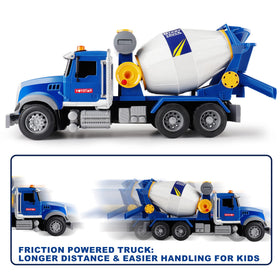 Dwi Dowellin toy truck features a top hand wheel for fine motor practice.