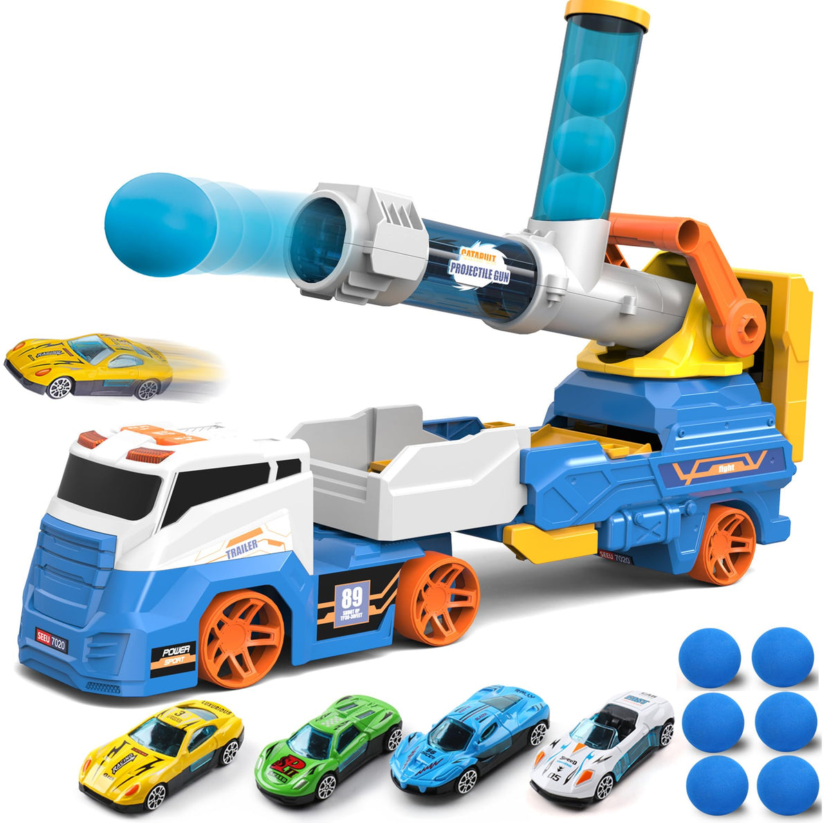 Dwi Dowellin Carrie truck toy ejection vehicle for active play and imagination