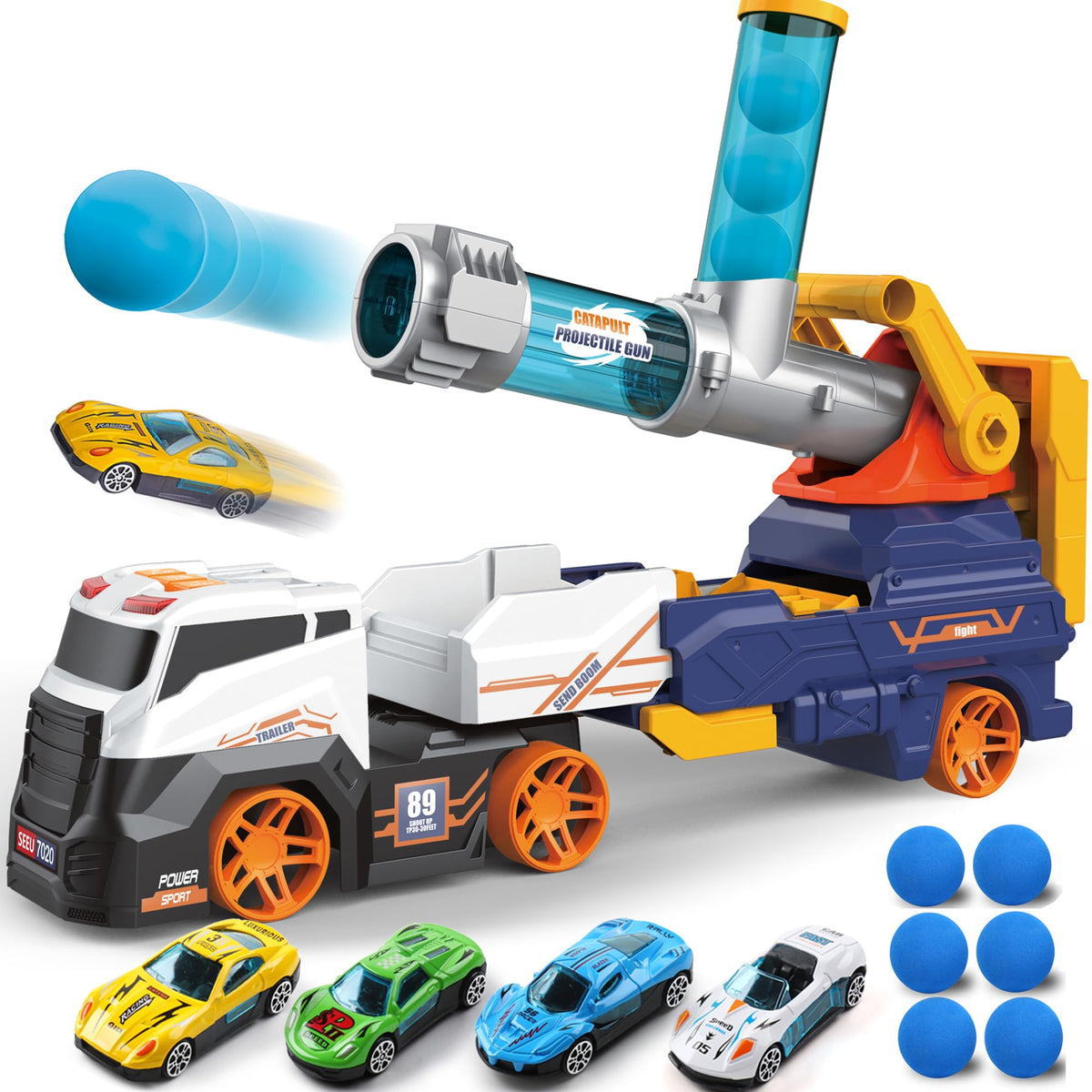 Dwi Dowellin 28-inch ejection truck for bold, imaginative play.