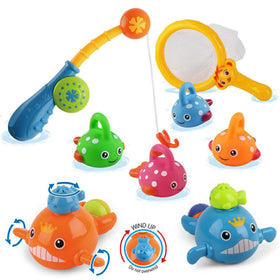 Dwi Dowellin fishing pole bath toy for engaging bath time and imaginative play