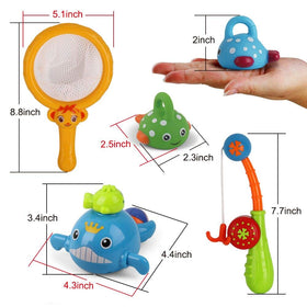 Dwi Dowellin swimming whales bath toy glides smoothly for calming tub time