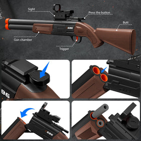 DWMTGS close-up of trigger action showing responsive firing for kids