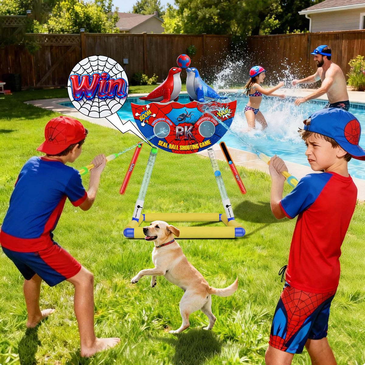 DX DA XIN Floating seal balls and victory marker spark fast-paced target practice