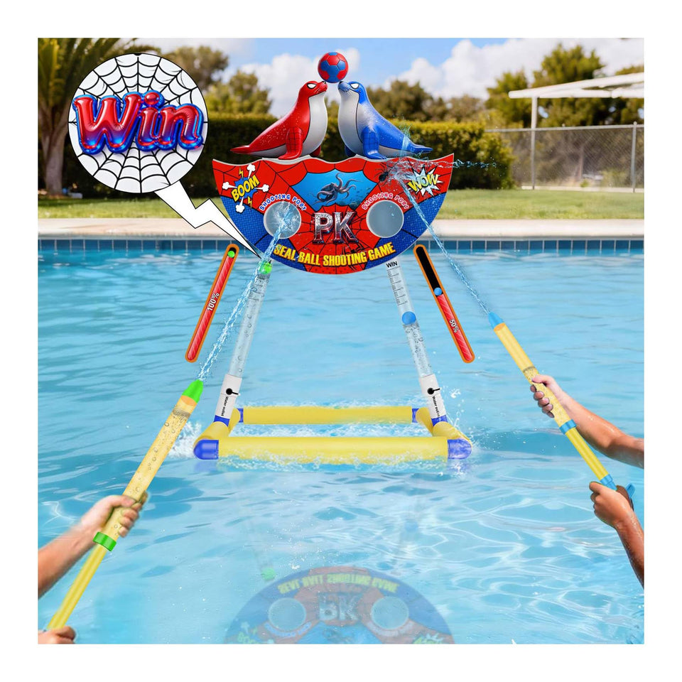 DX DA XIN Seal Ball Water Shooting Game setup for backyard fun and active play