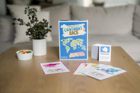 DYCE Continent Race board highlighting continents to support exploration