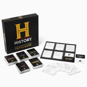 DYCE History Channel Trivia Game on a table sparks lively family game night