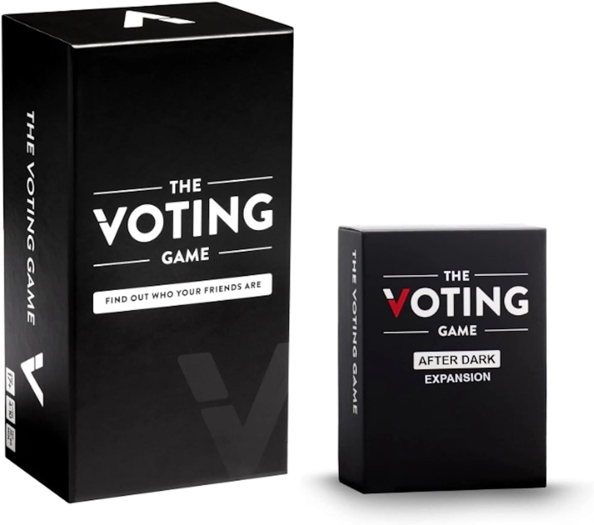 DYCE The Voting Game After Dark expansion unboxing shows contents for lively party reveals.