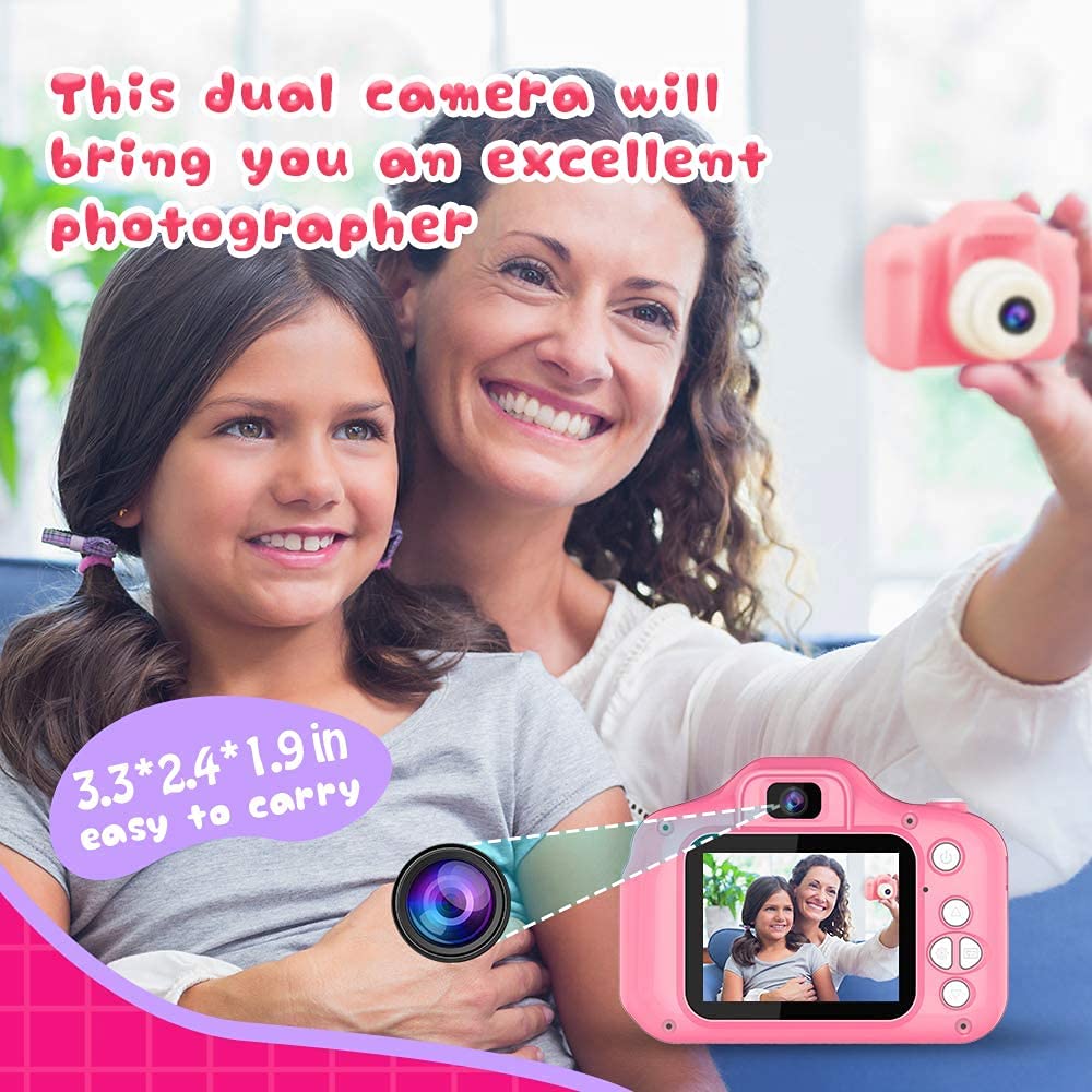 Dylanto Upgrade Kids Selfie Camera 8MP sensor and 1080P video clarity