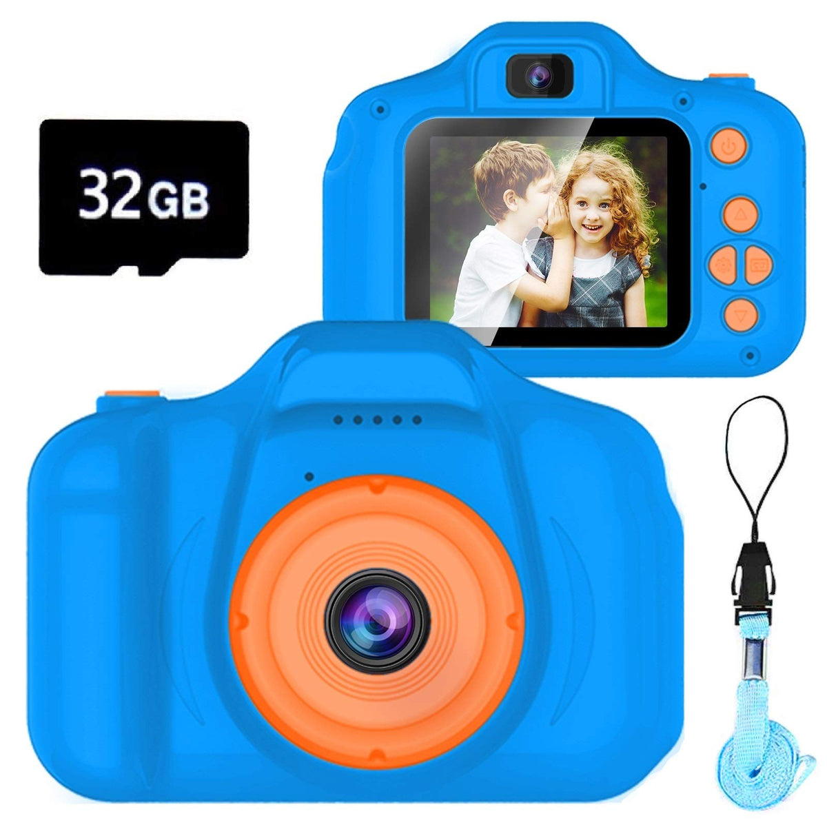 Dylanto Upgrade Kids Selfie Camera front view highlights compact design for easy handling and kid-friendly photos