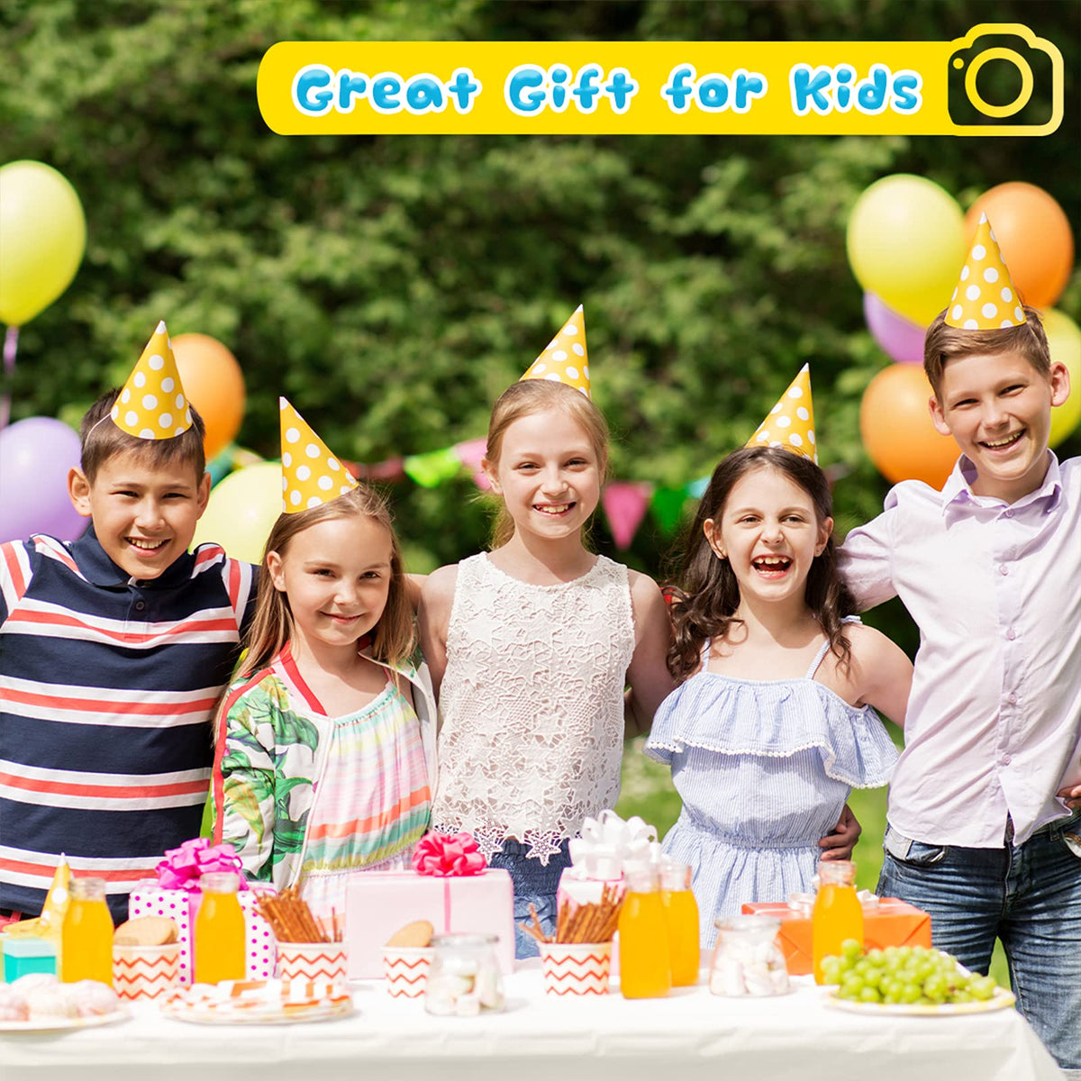 Dylanto Upgrade Kids Selfie Camera with included lanyard for hands‑free play