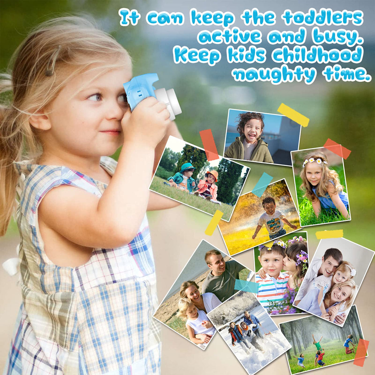 Dylanto Upgrade Kids Selfie Camera time-lapse mode captures moments