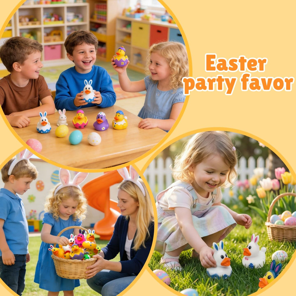 Dymojoyfun bunny-ear ducks add charm to Easter egg hunts and gift bags