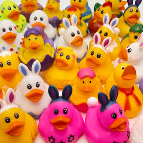 Dymojoyfun classroom prizes and party favors featuring durable rubber ducks