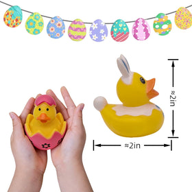 Dymojoyfun egg-painted ducks brighten classroom prizes and party favors